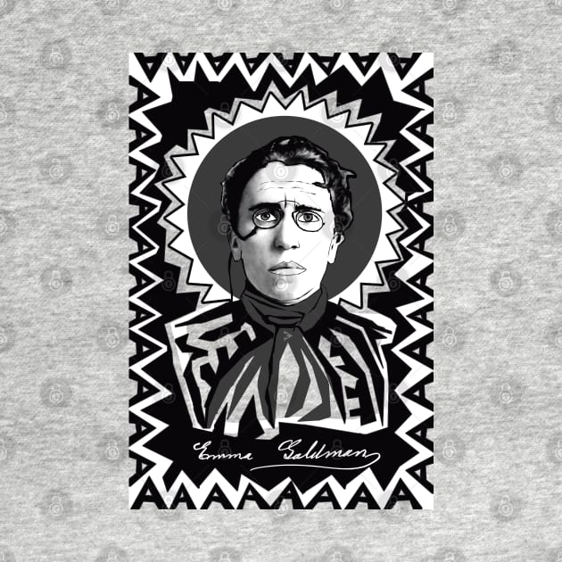 Emma Goldman in Black and White by Exile Kings 